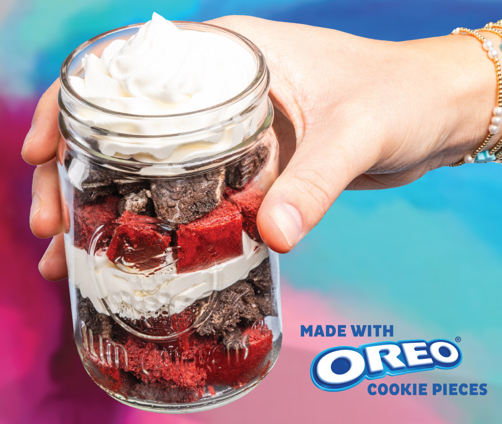 OREO® Red Velvet Jar Dessert