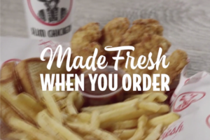 Slim Chickens made fresh when you order