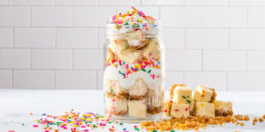 Slim Chickens Celebrating 20 Years Birthday Cheesecake Jar Dessert