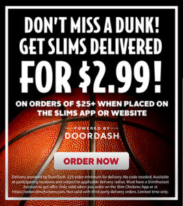 Slim Chickens Delivery $2.99 Limited Time