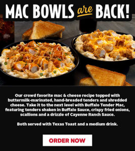 Slim Chickens Mac Bowl Meals Are Back
