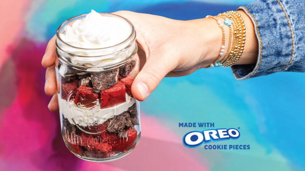 Slim Chickens OREO Red Velvet Jar Dessert