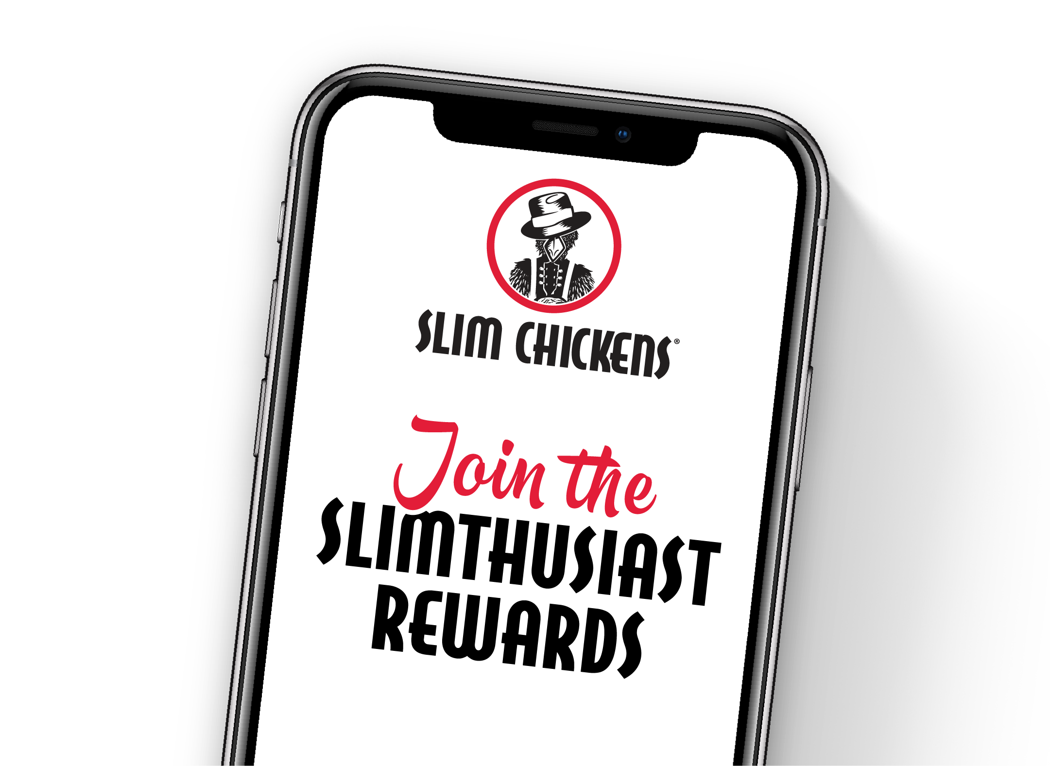 Download the Slim Chickens App & Create an account.